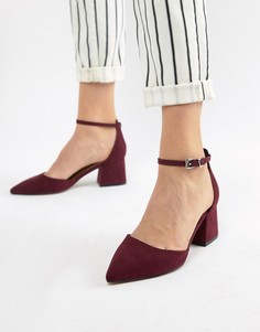 Туфли на каблуке с острым носком ASOS DESIGN Starling-Красный