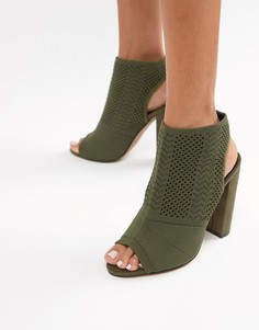 Трикотажные туфли на каблуке ASOS DESIGN Hissy-Зеленый