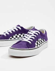 Фиолетовые вельветовые кроссовки Vans Lampin VA38FIU9D-Синий