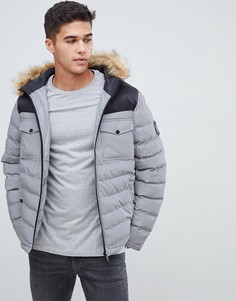 Дутая куртка со светоотражающей отделкой Burton Menswear-Черный