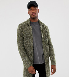 Фактурная куртка цвета хаки ASOS DESIGN Tall-Зеленый