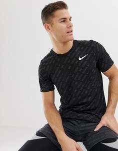 Черная футболка с принтом Nike Running Just Do It AA9384-010-Черный