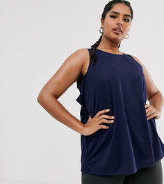 Майка ASOS 4505 Curve-Темно-синий