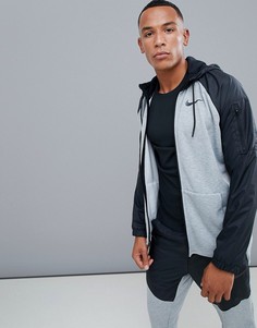Серый худи на молнии Nike Training Utility AH6244-063