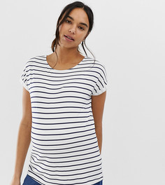 Двухслойная футболка для кормления в полоску с круглым вырезом ASOS DESIGN Maternity-Мульти