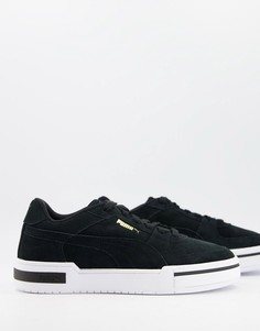 Черные замшевые кроссовки PUMA CA-PRO-Черный цвет
