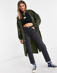 Парка-дождевик цвета хаки ASOS DESIGN-Зеленый цвет