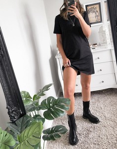 Черное платье-футболка Only-Черный цвет