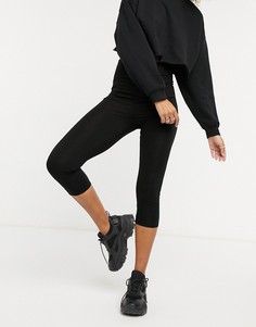 Черные леггинсы капри ASOS DESIGN-Черный цвет