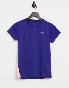 Синяя футболка Puma Running Favourite-Голубой