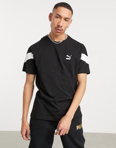 Черная футболка с логотипом PUMA MCS-Черный цвет