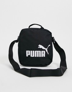 Черная сумка с логотипом Puma-Черный цвет