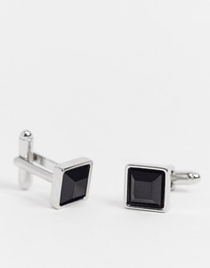 Серебристые запонки ASOS DESIGN-Серебристый