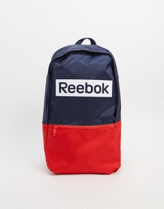Сине-красный рюкзак с логотипом Reebok Linear-Темно-синий