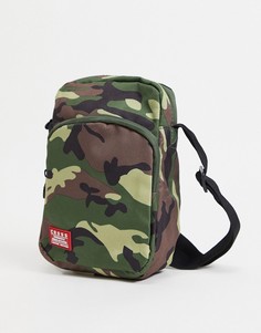 Дорожная сумка с камуфляжным принтом Crosshatch-Зеленый цвет