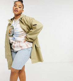Светло-бежевая легкая парка ASOS DESIGN Curve-Светло-бежевый