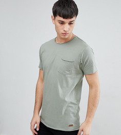 Базовая футболка с необработанным краем Brave Soul TALL-Зеленый