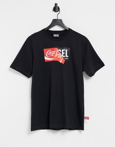 Футболка Diesel Just Сola-Черный цвет