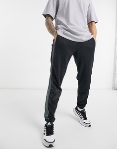 Разноцветные джоггеры с логотипом и подшитыми манжетами и поясом adidas-Черный цвет