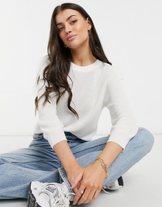 Белый джемпер с укороченными рукавами Vero Moda