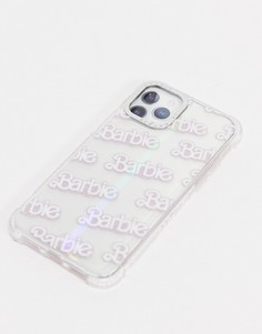 Блестящий чехол с логотипом "Barbie" для iPhone Skinnydip x Barbie-Прозрачный