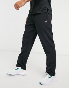Черные спортивные брюки из тканого материала Reebok-Черный