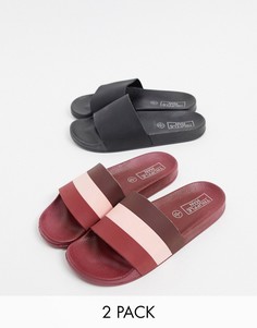 Комплект из 2 шлепанцев Truffle Collection-Мульти