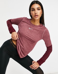 Темно-красный лонгслив Nike Running Runway