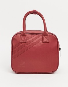Красный маленький рюкзак с квадратным трилистником adidas Originals