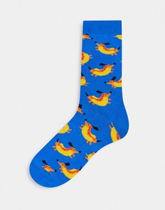 Носки с принтом хот-догов Happy Socks-Белый