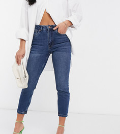Синие джинсы в винтажном стиле Vero Moda Petite Joana-Голубой