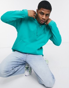 Зеленый выбеленный oversized-худи ASOS DESIGN-Голубой