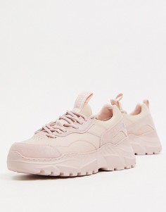 Кроссовки розово-лилового цвета Skechers B-Rad-Белый