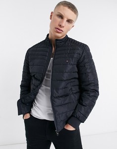 Темно-синяя куртка-пуховик с маленьким логотипом Tommy Hilfiger Arlos-Темно-синий