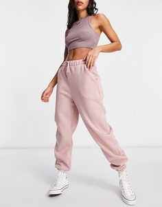 Пыльно-розовые oversized-джоггеры ASOS DESIGN Hourglass-Розовый цвет