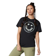 Converse Womens Happy Camper Smiley Relaxed Tee