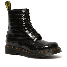 Dr. Martens 1460 Patent Croc Emboss Boots
