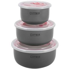 Набор контейнеров Guffman Ceramics C-06-032-GR 3 шт Grey GUFFMAN