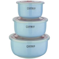 Набор контейнеров Guffman Ceramics C-06-025-B 3 шт Light Blue GUFFMAN