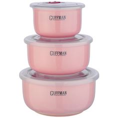 Набор контейнеров Guffman Ceramics C-06-026-P 3 шт Pink GUFFMAN