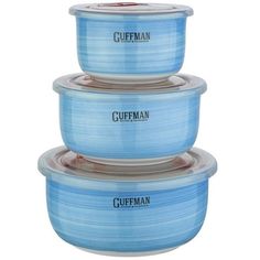 Набор контейнеров Guffman Ceramics C-06-022-B 3 шт Light Blue GUFFMAN