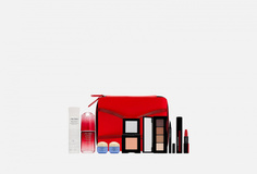Подарочный набор средств для ухода и макияжа в дорожной косметичке Shiseido