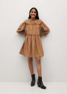 Платье-фонарик из органического хлопка - Lin Mango