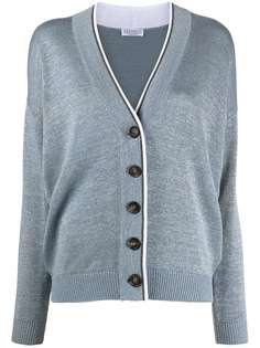 Brunello Cucinelli кардиган с длинными рукавами и декором Monili