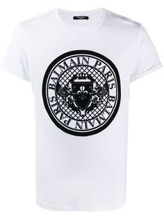 Balmain футболка с принтом