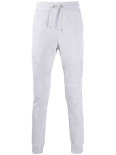 Balmain спортивные брюки в рубчик с логотипом