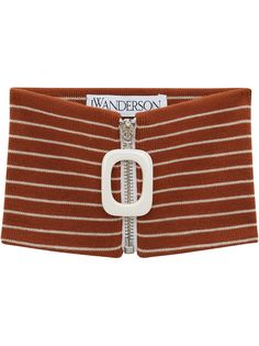 JW Anderson воротник на молнии в горизонтальную полоску