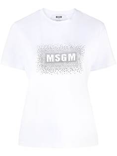 MSGM футболка с логотипом