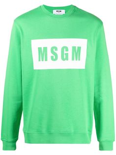 MSGM толстовка с круглым вырезом и логотипом