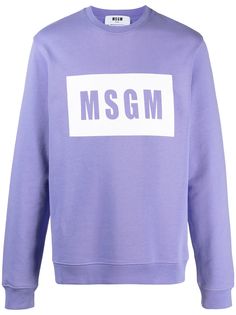 MSGM толстовка с круглым вырезом и логотипом